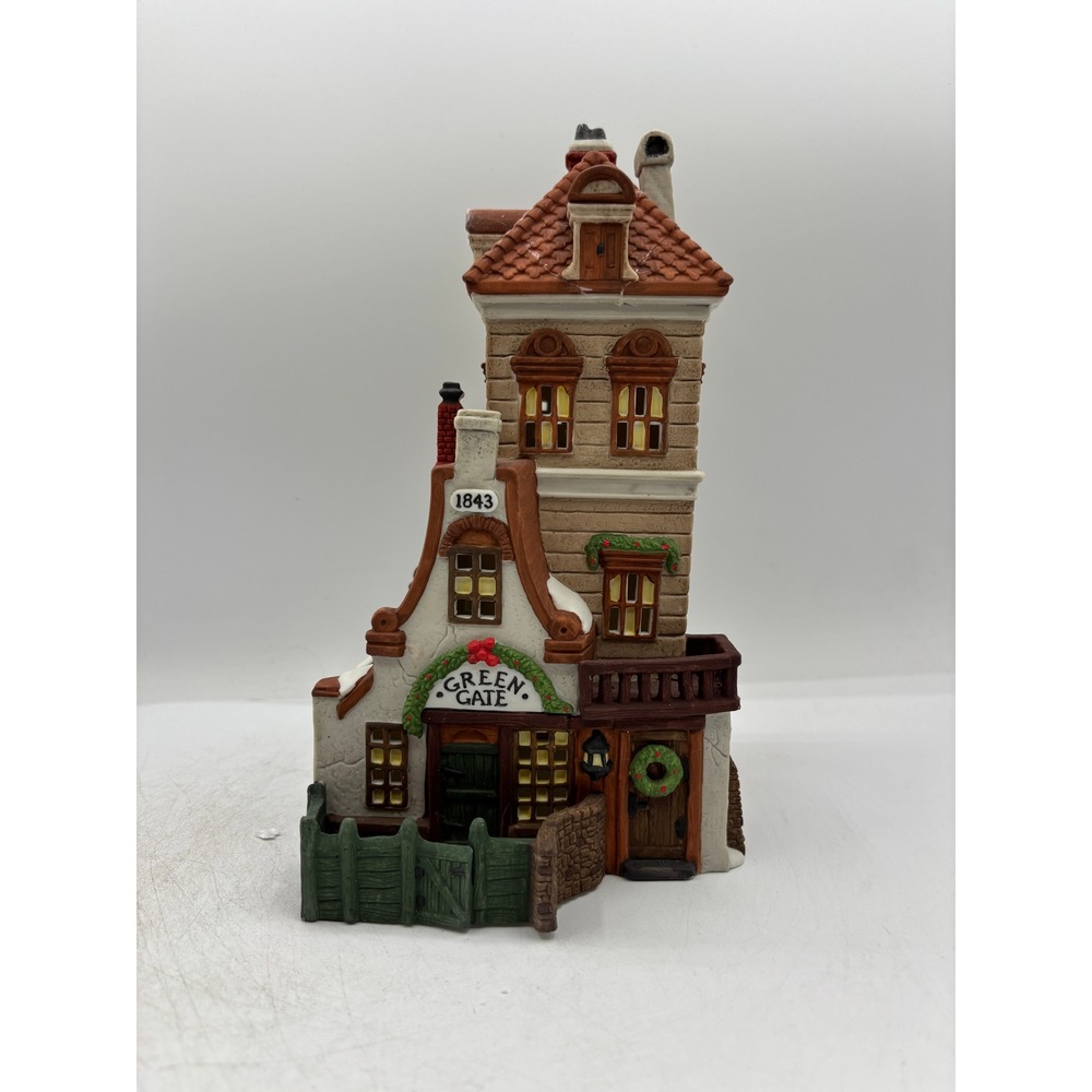 Dept 56 1989 Vintage HVC Dickens Village Green Gate Cottage 5586-7 Limited Ed